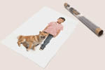 子供と犬のポスター
